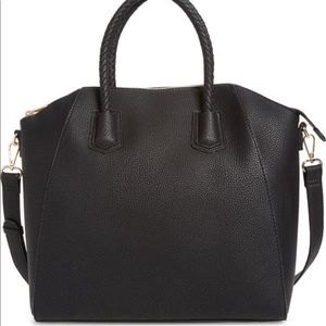 Sole Society Giada Braided Faux Leather Satchel